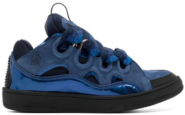 Curb rhinestone-embellished Blue