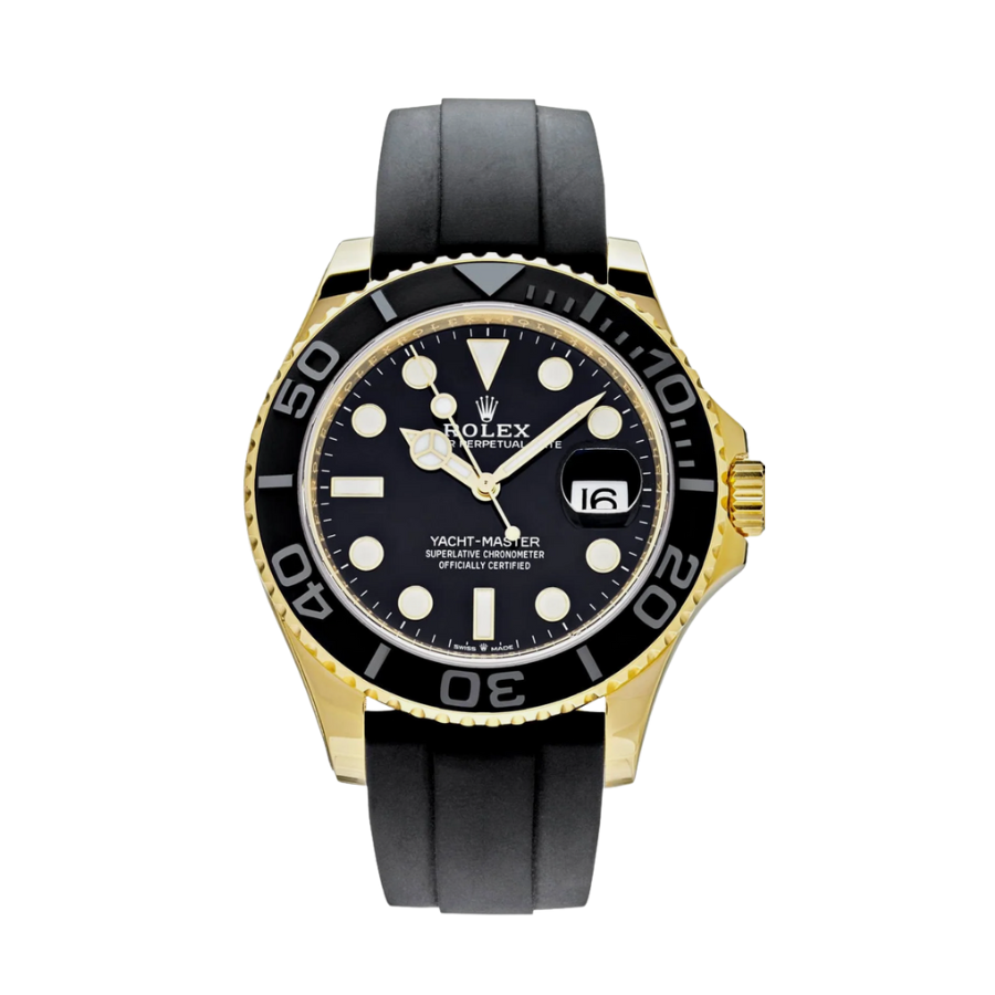 Yacht-master yellow gold black dial 42mm