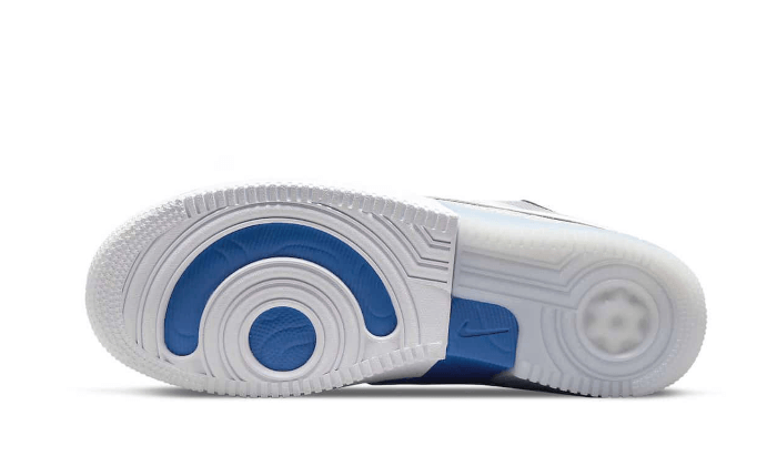 React Split White Photo Blue