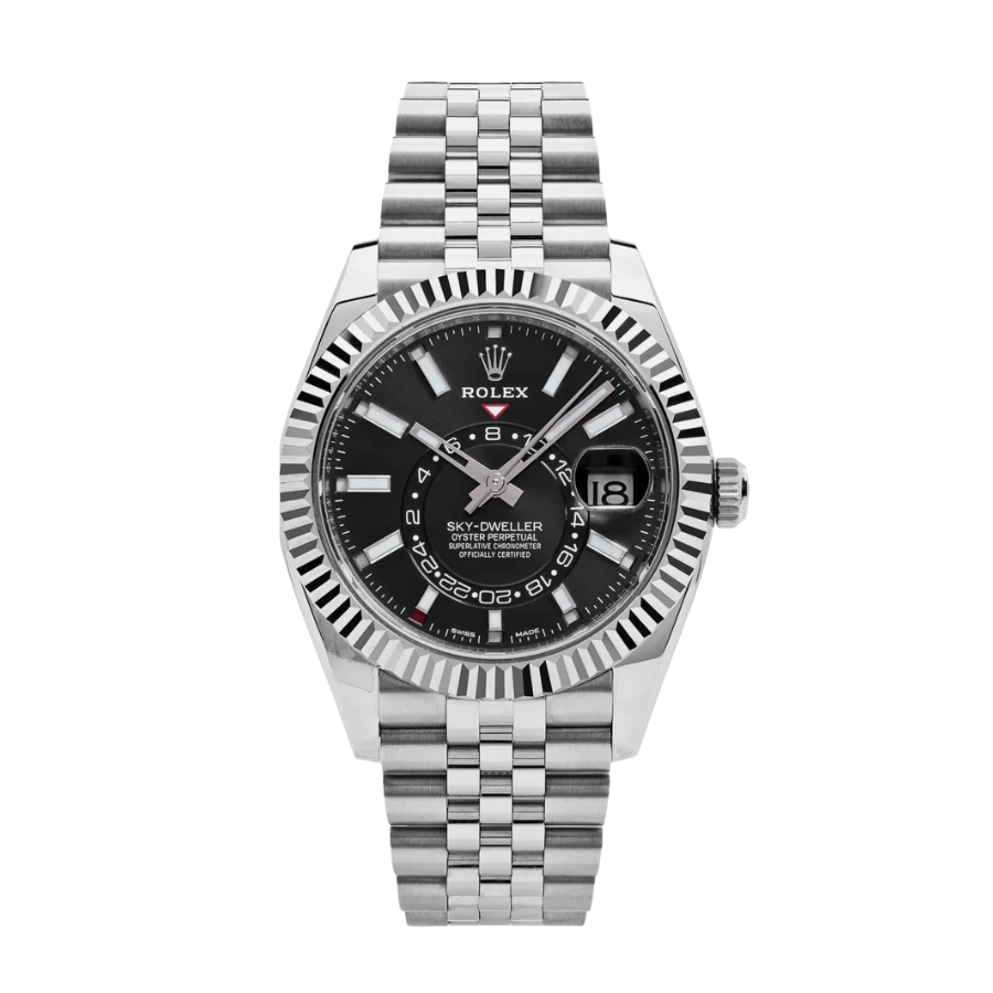 Sky-dweller black dial jubilee 42mm