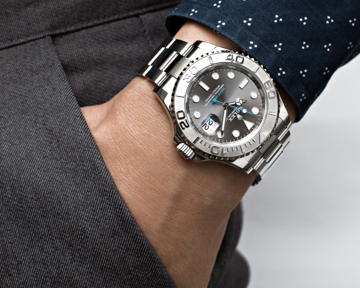 Yacht-rhodium dial 40mm