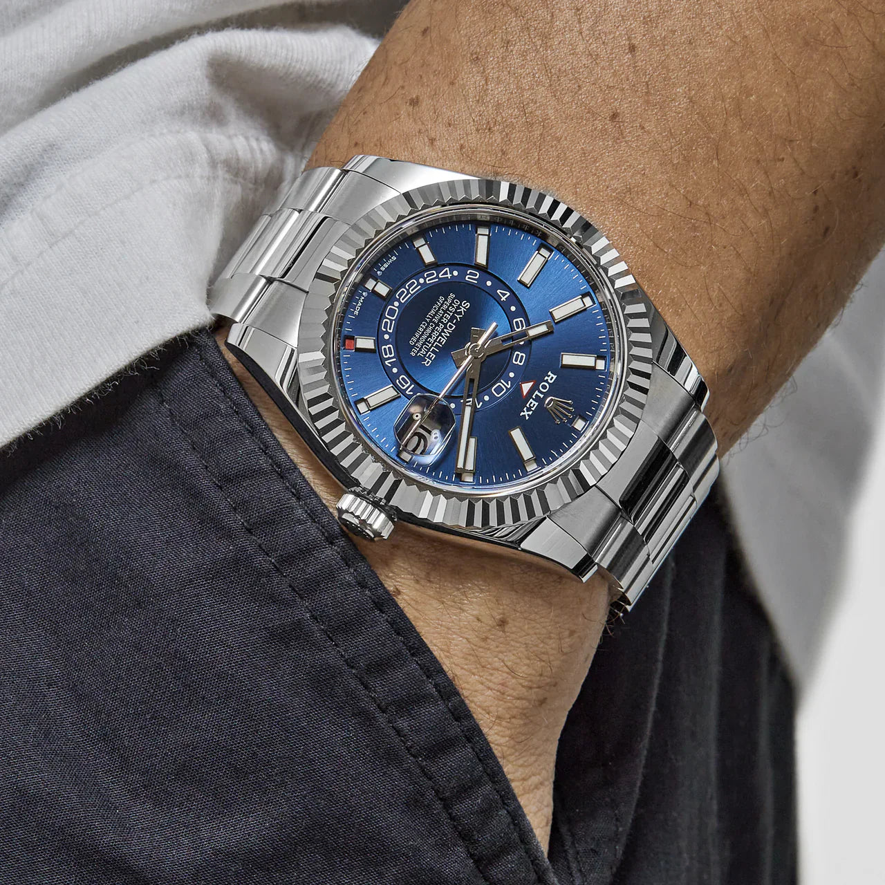 Sky-Dweller 336934 Steel Blue Dial Oyster (2024)