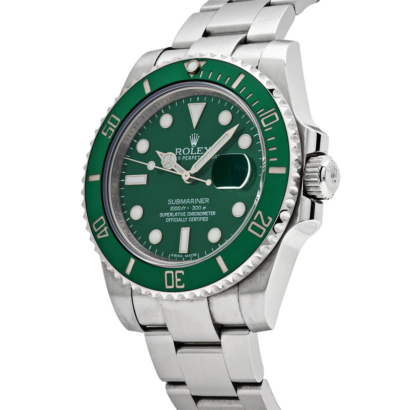 Rolex Submariner Date 116610LV 'Hulk' Steel Green Dial Oyster