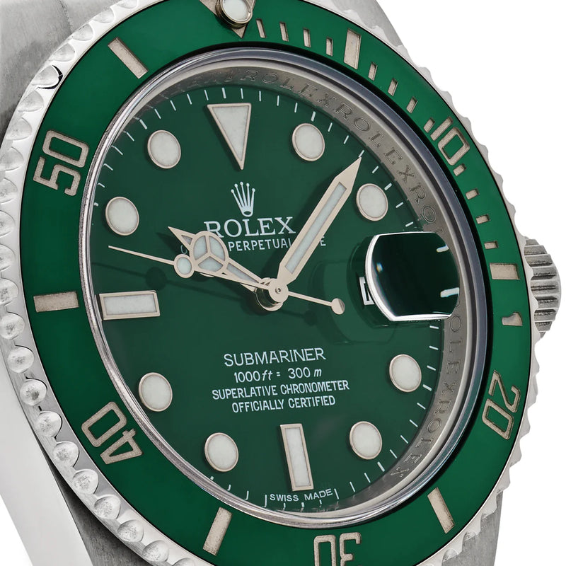 Rolex Submariner Date 116610LV 'Hulk' Steel Green Dial Oyster