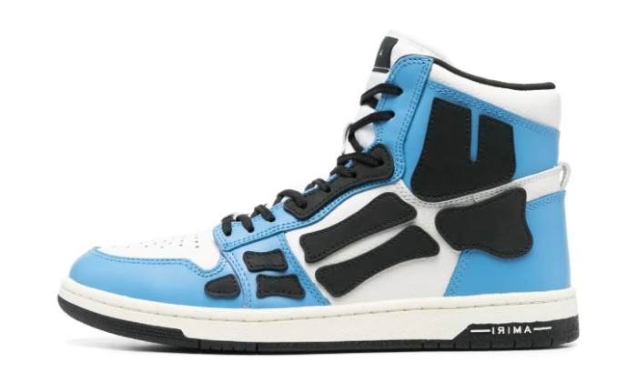 Skel blue black high tie-dye