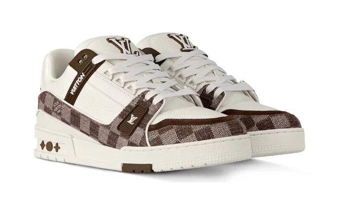 White & Brown Damier