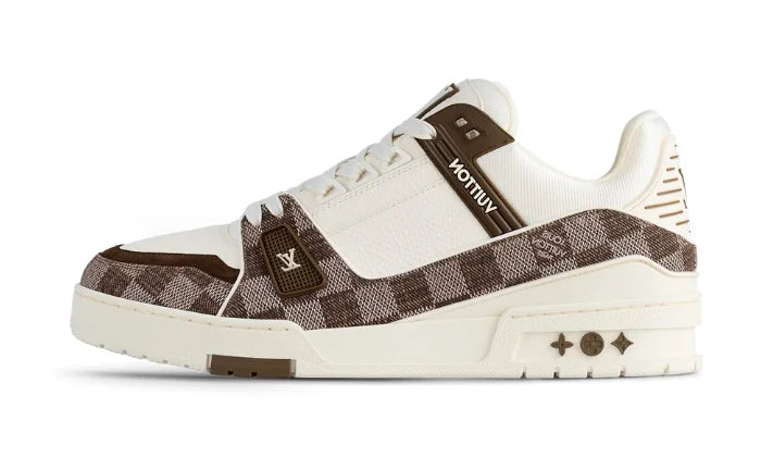 White & Brown Damier