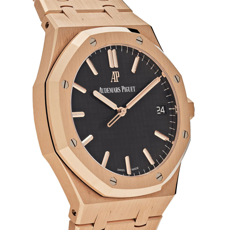 Audemars Piguet Royal Oak 15500OR.OO.1220OR.01 Selfwinding Rose Gold Black Dial