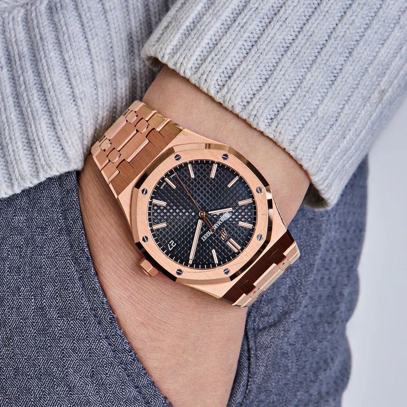 Audemars Piguet Royal Oak 15500OR.OO.1220OR.01 Selfwinding Rose Gold Black Dial