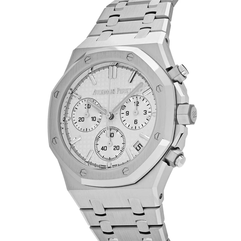 Audemars Piguet Royal Oak 26240ST.OO.1320ST.07 Selfwinding Chronograph Steel White Dial