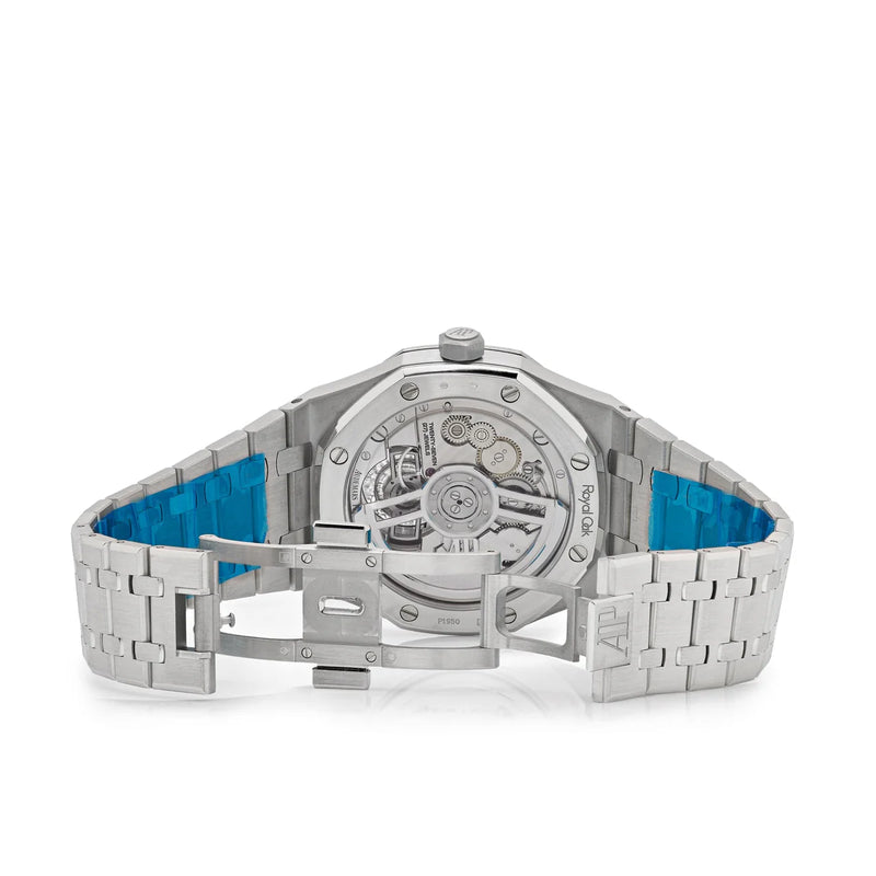 Audemars Piguet Royal Oak 26535PT.ZZ.1220PT.01 Selfwinding Flying Tourbillon Platinum Light Blue Dial