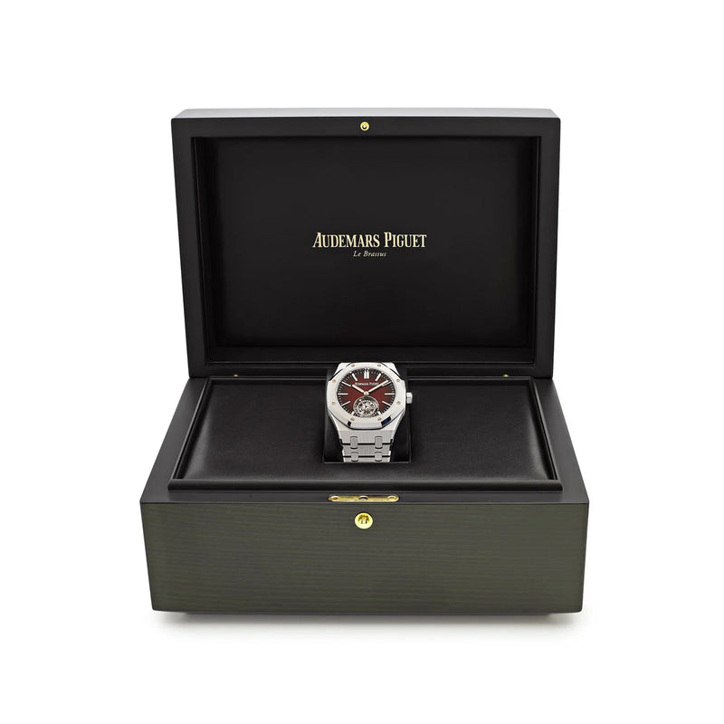 Audemars Piguet Royal Oak 26730ST.OO.1320ST.05 Selfwinding Flying Tourbillon Red Burgundy Steel