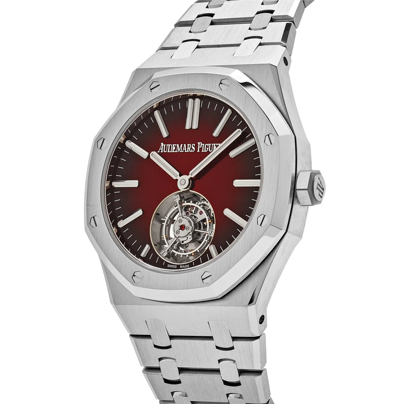 Audemars Piguet Royal Oak 26730ST.OO.1320ST.05 Selfwinding Flying Tourbillon Red Burgundy Steel