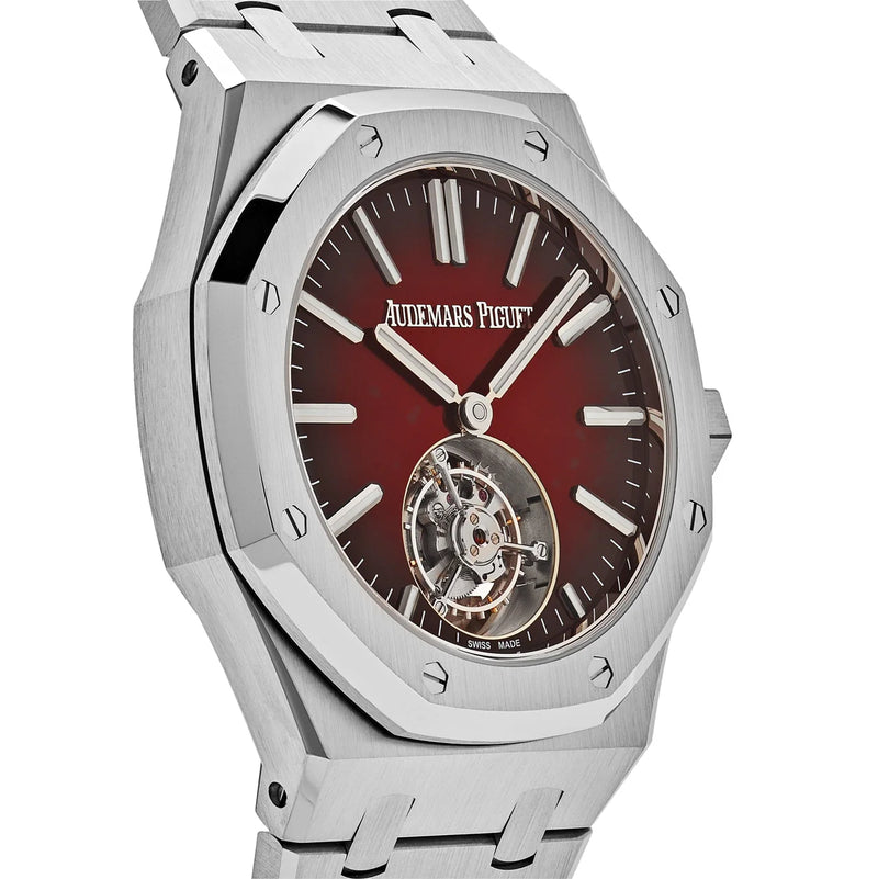 Audemars Piguet Royal Oak 26730ST.OO.1320ST.05 Selfwinding Flying Tourbillon Red Burgundy Steel