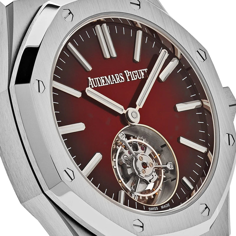 Audemars Piguet Royal Oak 26730ST.OO.1320ST.05 Selfwinding Flying Tourbillon Red Burgundy Steel