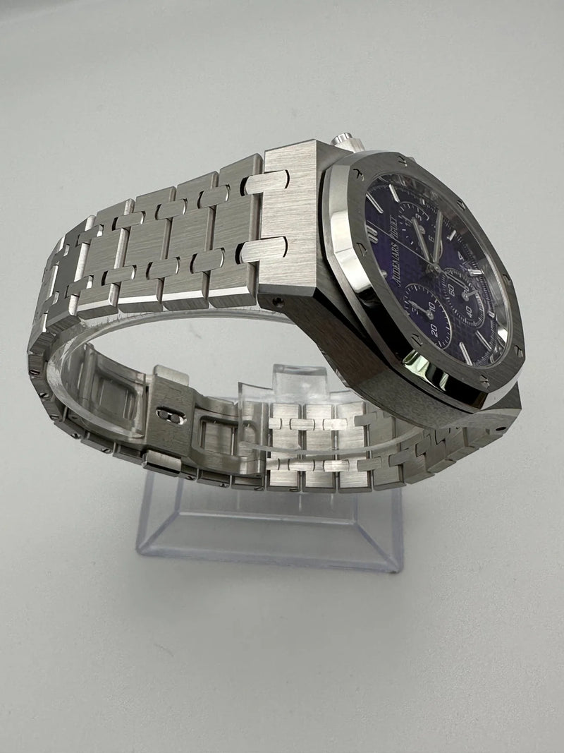 Audemars Piguet Royal Oak 26240BC.OO.1320BC.01 Chronograph 'Domaine de Murtoli Special Edition' White Gold Purple Dial