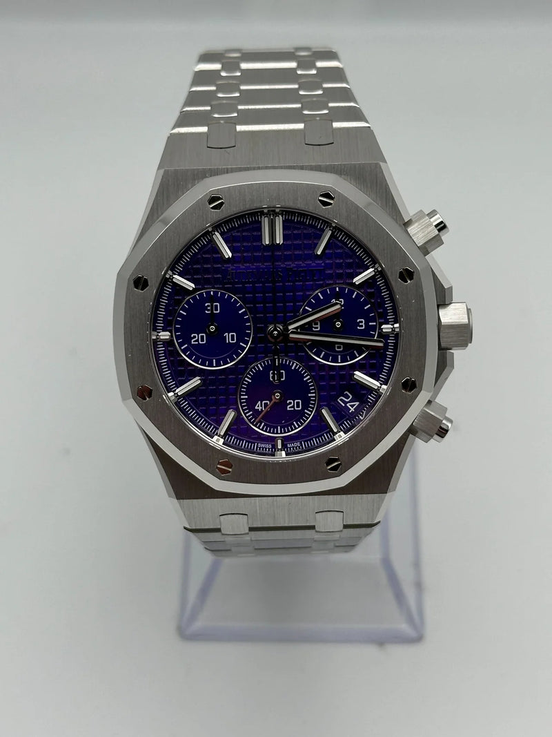 Audemars Piguet Royal Oak 26240BC.OO.1320BC.01 Chronograph 'Domaine de Murtoli Special Edition' White Gold Purple Dial