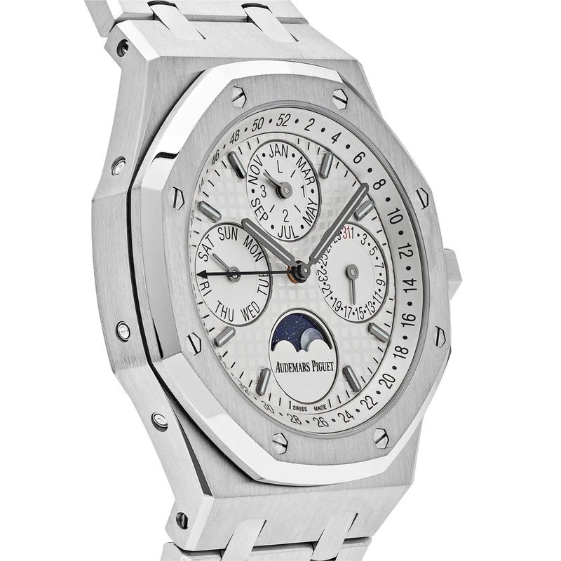 Audemars Piguet Royal Oak Perpetual Calendar 26574ST.OO.1220ST.01 Steel White Dial