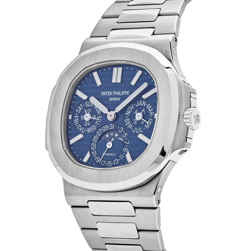 Patek Philippe Nautilus 5740/1G-001 'Tiffany & Co.' Perpetual Calendar Moon Phase White Gold Blue Dial (2019)