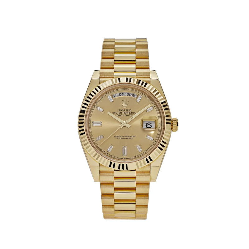 Rolex Day-Date 228238 Yellow Gold Champagne Diamond Dial (2022)