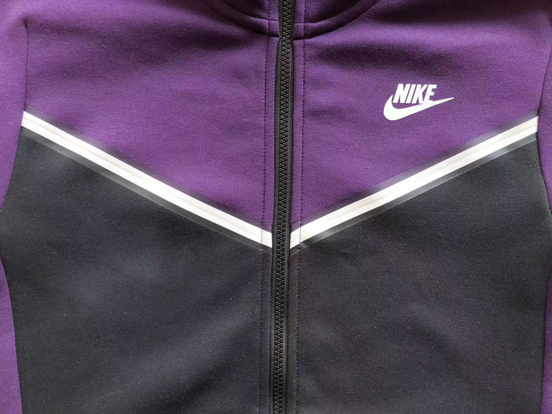 NIKE TECH FLEECE – PURPLE BLACK (FULL)