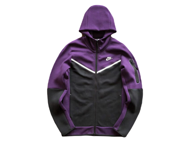 NIKE TECH FLEECE – PURPLE BLACK (FULL)