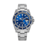 Submariner blue dial sapphire diamond bezel 40mm
