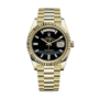 Day-date yellow gold onyx dial 40mm
