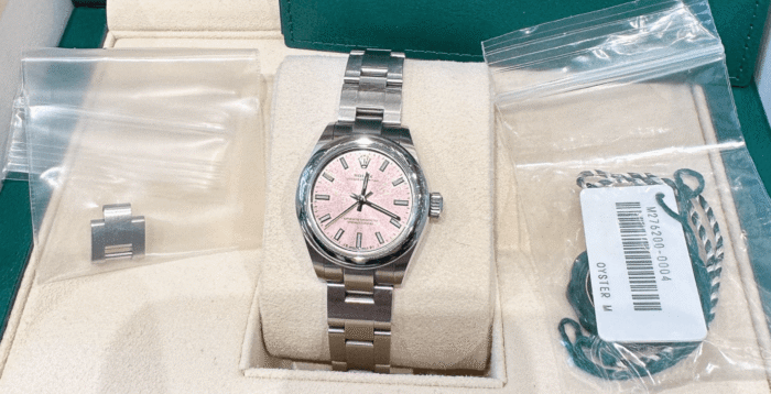 Oyster perpetual pink dial 28mm - Image 2