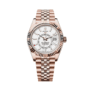 Sky-dweller white dial jubilee 42mm