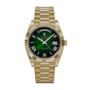 Day-date yellow gold green numeral dial 40mm