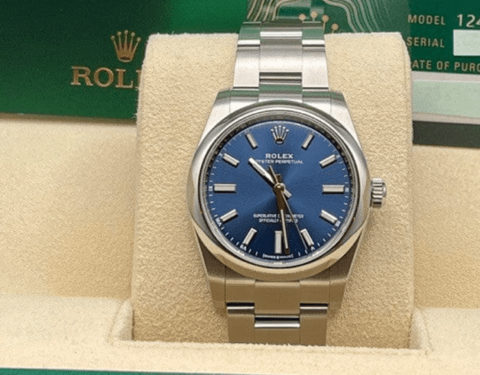 Oyster perpetual blue dial 34mm - Image 2