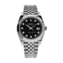 Date just black diamond dial 41mm