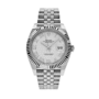 Date juststeel white dial 41mm