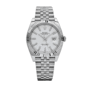Date just steel white dial 41mm