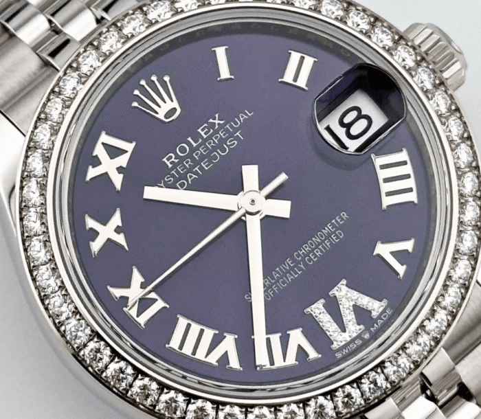 Date just ladies violet roman dial 31mm - Image 2