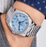 Day-date ice blue arabic dial diamond 40mm - Image 3