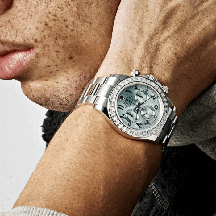 Daytona diamond ice blue arabic dial 40mm - Image 2