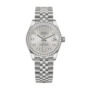 Date just ladies white gold silver dial 31mm