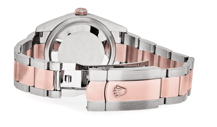 Date just rose gold mother of pearl diamond dial 36mm - Image 2
