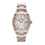 Date just rose gold mother of pearl diamond dial 36mm