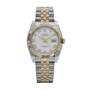 Date just yellow gold white roman dial 41mm