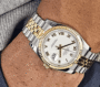 Date just yellow gold white roman dial 41mm - Image 3
