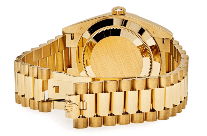 Day-date yellow gold black diagonal dial 40mm - Image 3
