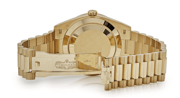 Day-date yellow gold baguette diamond dial 40mm - Image 2