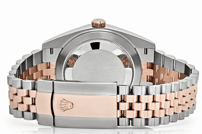 Date just rose gold sundust dial 41mm - Image 4