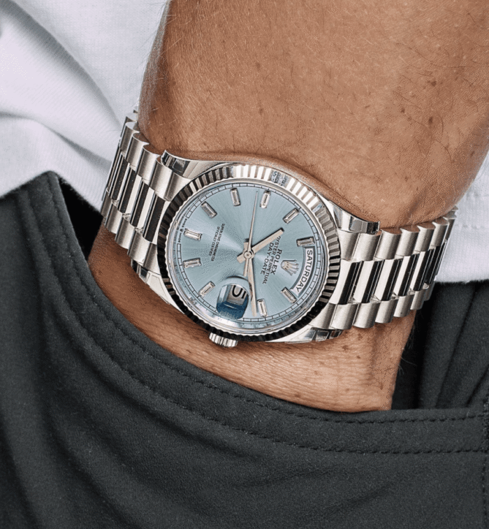 Day-date ice blue baguette dial 36mm - Image 3