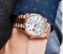 Day-date rose gold mother of pearl diamond dial 36mm - Image 3