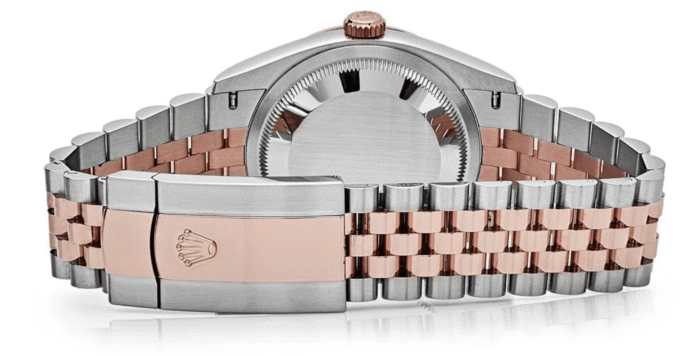 Date just rose gold silver fluted motif dial 36mm - Image 3