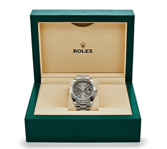 Day-date white gold rhodium grey dial 40mm - Image 4